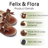image:imageFelix amp Flora Toddler Flower Girl Dress Shoes  Girl Ballet Flats Party School Shoes WeddingB821velvet Brown