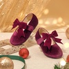 image:imageFelix amp Flora Toddler Flower Girl Dress Shoes  Girl Ballet Flats Party School Shoes WeddingB821velvet Burgundy