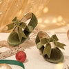 image:imageFelix amp Flora Toddler Flower Girl Dress Shoes  Girl Ballet Flats Party School Shoes WeddingB821velvet Green