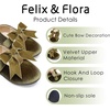 image:imageFelix amp Flora Toddler Flower Girl Dress Shoes  Girl Ballet Flats Party School Shoes WeddingB821velvet Green