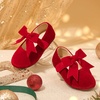 image:imageFelix amp Flora Toddler Flower Girl Dress Shoes  Girl Ballet Flats Party School Shoes WeddingB821velvet Red