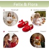 image:imageFelix amp Flora Toddler Flower Girl Dress Shoes  Girl Ballet Flats Party School Shoes WeddingB821velvet Red