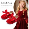 image:imageFelix amp Flora Toddler Flower Girl Dress Shoes  Girl Ballet Flats Party School Shoes WeddingB821velvet Red