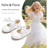 image:imageFelix amp Flora Toddler Flower Girl Dress Shoes  Girl Ballet Flats Party School Shoes WeddingB821white