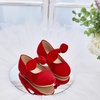 image:imageFelix amp Flora Toddler Flower Girl Dress Shoes  Girl Ballet Flats Party School Shoes WeddingB839red