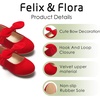 image:imageFelix amp Flora Toddler Flower Girl Dress Shoes  Girl Ballet Flats Party School Shoes WeddingB839red