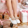 image:imageFelix amp Flora Toddler Flower Girl Dress Shoes  Girl Ballet Flats Party School Shoes WeddingB873glitter White