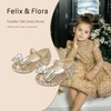 image:imageFelix amp Flora Toddler Flower Girl Dress Shoes  Girl Ballet Flats Party School Shoes WeddingB896gold