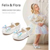 image:imageFelix amp Flora Toddler Flower Girl Dress Shoes  Girl Ballet Flats Party School Shoes WeddingB896white