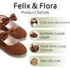 image:imageFelix amp Flora Toddler Flower Girl Dress Shoes  Girl Ballet Flats Party School Shoes WeddingBf11brown