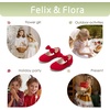 image:imageFelix amp Flora Toddler Flower Girl Dress Shoes  Girl Ballet Flats Party School Shoes WeddingBf11red