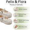 image:imageFelix amp Flora Toddler Flower Girl Dress Shoes  Girl Ballet Flats Party School Shoes WeddingBf20glitter Gold