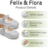 image:imageFelix amp Flora Toddler Flower Girl Dress Shoes  Girl Ballet Flats Party School Shoes WeddingBf20glitter Silver