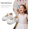 image:imageFelix amp Flora Toddler Flower Girl Dress Shoes  Girl Ballet Flats Party School Shoes WeddingBf20glitter White