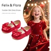 image:imageFelix amp Flora Toddler Flower Girl Dress Shoes Girl Ballet Flats Party School Shoes WeddingB904red
