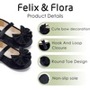 image:imageFelix amp Flora Toddler Flower Girl Dress Shoes Girl Ballet Flats Party School Shoes WeddingB904velvet Black