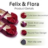 image:imageFelix amp Flora Toddler Flower Girl Dress Shoes Girl Ballet Flats Party School Shoes WeddingB904velvet Burgundy