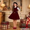image:imageFelix amp Flora Toddler Flower Girl Dress Shoes Girl Ballet Flats Party School Shoes WeddingB904velvet Burgundy