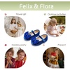 image:imageFelix amp Flora Toddler Flower Girl Dress Shoes Girl Ballet Flats Party School Shoes WeddingB904velvet Navy Blue
