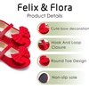 image:imageFelix amp Flora Toddler Flower Girl Dress Shoes Girl Ballet Flats Party School Shoes WeddingB904velvet Red