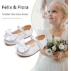 image:imageFelix amp Flora Toddler Flower Girl Dress Shoes Girl Ballet Flats Party School Shoes WeddingB904white
