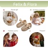 image:imageFelix amp Flora Toddler Girl Dress Shoes  Flower Girl Ballet Flats School Wedding PartyB903glitter Gold