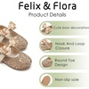 image:imageFelix amp Flora Toddler Girl Dress Shoes  Flower Girl Ballet Flats School Wedding PartyB903glitter Gold