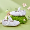 image:imageFelix amp Flora Toddler Girl Dress Shoes  Flower Girl Ballet Flats School Wedding PartyB903glitter White