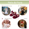 image:imageFelix amp Flora Toddler Girl Dress Shoes  Flower Girl Ballet Flats School Wedding PartyB903velvet Purple