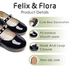 image:imageFelix amp Flora Toddler Girl Dress Shoes  Flower Girl Ballet Flats School Wedding PartyBf13pl Black