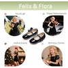 image:imageFelix amp Flora Toddler Girl Dress Shoes  Flower Girl Ballet Flats School Wedding PartyBf13pl Black