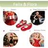 image:imageFelix amp Flora Toddler Girl Dress Shoes  Flower Girl Ballet Flats School Wedding PartyBf13pl Red
