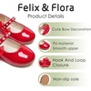 image:imageFelix amp Flora Toddler Girl Dress Shoes  Flower Girl Ballet Flats School Wedding PartyBf13pl Red