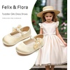 image:imageFelix amp Flora Toddler Girl Dress Shoes  Flower Girl Ballet Flats School Wedding PartyBf14champagne Gold