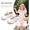 image:imageFelix amp Flora Toddler Girl Dress Shoes  Flower Girl Ballet Flats School Wedding PartyBf14white