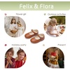 image:imageFelix amp Flora Toddler Girl Dress Shoes  Flower Girl Ballet Flats School Wedding PartyBf19brown