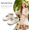 image:imageFelix amp Flora Toddler Girl Dress Shoes  Flower Girl Ballet Flats School Wedding PartyBf19ivory White