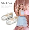 image:imageFelix amp Flora Toddler Girl Dress Shoes  Flower Girl Ballet Flats School Wedding PartyBf29silver