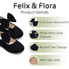 image:imageFelix amp Flora Toddler Girl Dress Shoes  Flower Girl Ballet Flats School Wedding PartySynthetic Suede Black