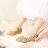 image:imageFelix amp Flora Toddler Girl Dress Shoes  Flower Girl Ballet Mary Jane Flats Party School WeddingB869glitter Gold