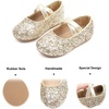 image:imageFelix amp Flora Toddler Girl Dress Shoes  Flower Girl Ballet Mary Jane Flats Party School WeddingB869glitter Gold