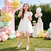 image:imageFelix amp Flora Toddler Girl Dress Shoes  Flower Girl Ballet Mary Jane Flats Party School WeddingB869glitter White