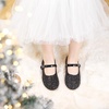 image:imageFelix amp Flora Toddler Girl Dress Shoes  Flower Girl Ballet Mary Jane Flats Party School WeddingB876glitter Black