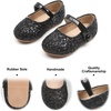 image:imageFelix amp Flora Toddler Girl Dress Shoes  Flower Girl Ballet Mary Jane Flats Party School WeddingB876glitter Black