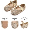 image:imageFelix amp Flora Toddler Girl Dress Shoes  Flower Girl Ballet Mary Jane Flats Party School WeddingB876glitter Gold