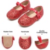 image:imageFelix amp Flora Toddler Girl Dress Shoes  Flower Girl Ballet Mary Jane Flats Party School WeddingB876glitter Red