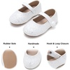 image:imageFelix amp Flora Toddler Girl Dress Shoes  Flower Girl Ballet Mary Jane Flats Party School WeddingB876glitter White