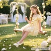 image:imageFelix amp Flora Toddler Girl Dress Shoes  Flower Girl Ballet Mary Jane Flats Party School WeddingBf09s Champagne Gold