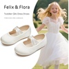 image:imageFelix amp Flora Toddler Girl Dress Shoes  Flower Girl Ballet Mary Jane Flats Party School WeddingBf09s Ivory White