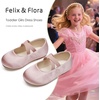 image:imageFelix amp Flora Toddler Girl Dress Shoes  Flower Girl Ballet Mary Jane Flats Party School WeddingBf09s Pink